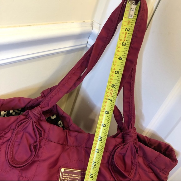MARC JACOBS Workwear Hot Pink Quilted Tote Bag w Embroidered Logo - Picture 7 of 11
